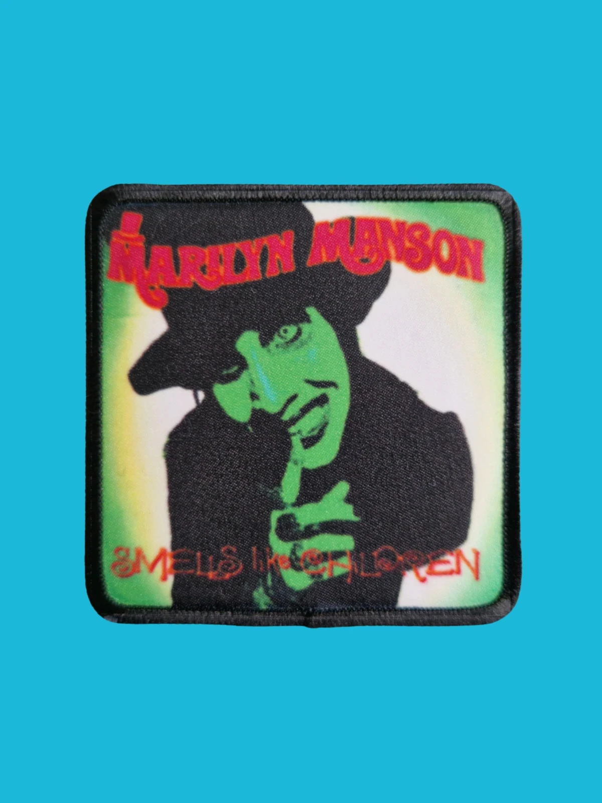 Patch Marilyn Manson - Smells Like Children - Imprimé - Carré de 7,5 x 7,5 centimètres
